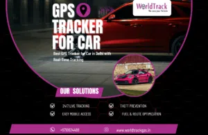 GPS tracker for car in Delhi showing real-time vehicle location on mobile app