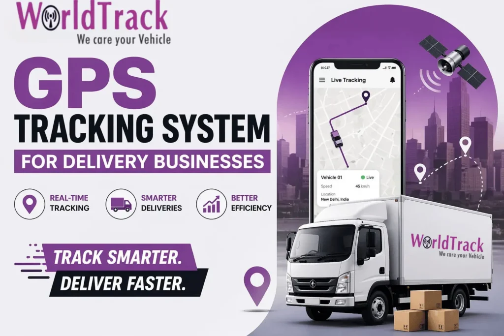GPS Tracking System for Delivery Businesses in India improving efficiency and customer satisfaction