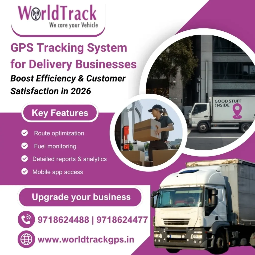 GPS Tracking System for Delivery Businesses in India improving efficiency and customer satisfaction