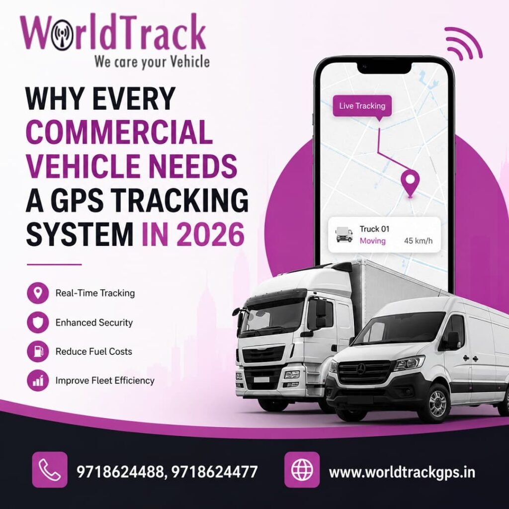 GPS Tracking System in 2026 Commercial vehicle GPS tracking system dashboard monitoring fleet operations in real time