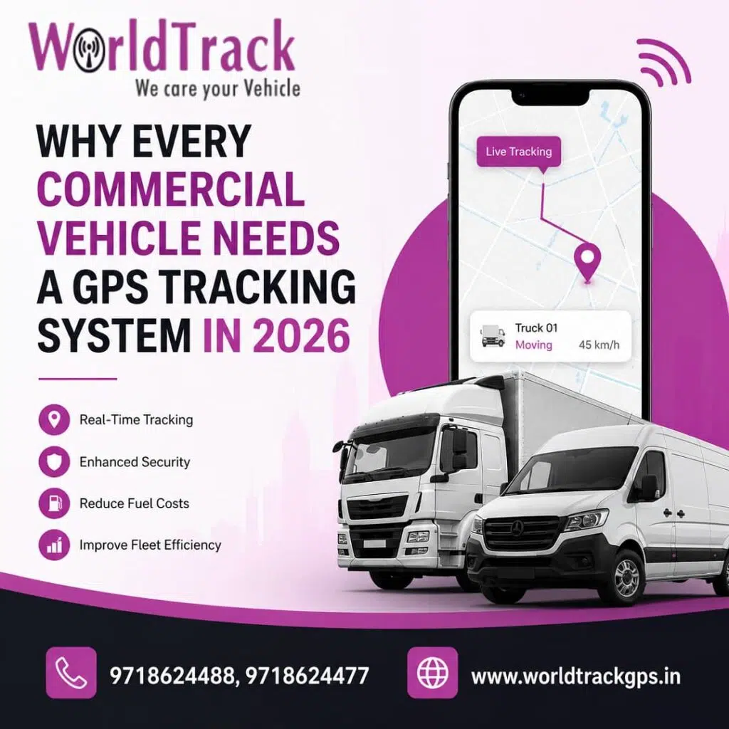 GPS Tracking System in 2026 Commercial vehicle GPS tracking system dashboard monitoring fleet operations in real time