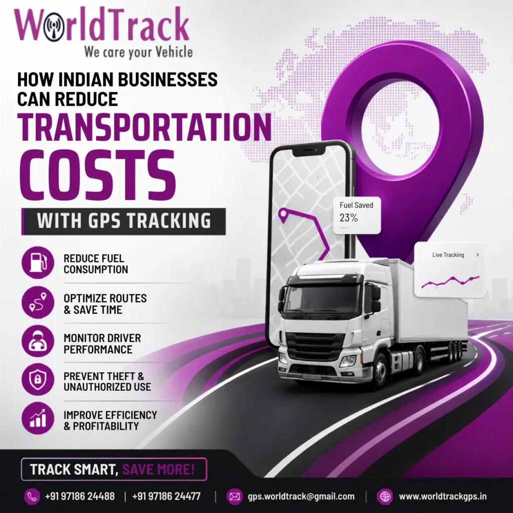 Indian Businesses Can Reduce Transportation Costs GPS Navigation Delhi for Fleet Management